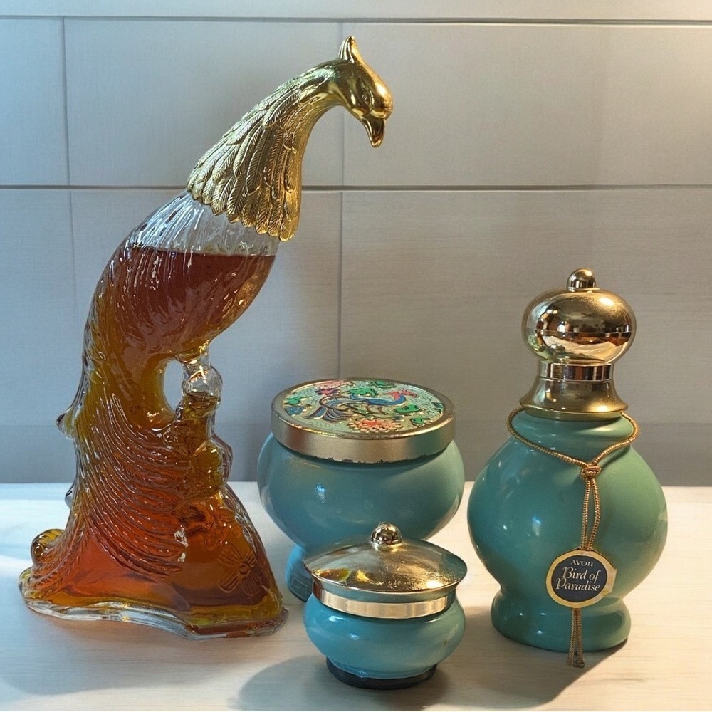Avon Bird of Paradise set of 4